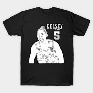 Kelsey Plum Usa White T-Shirt